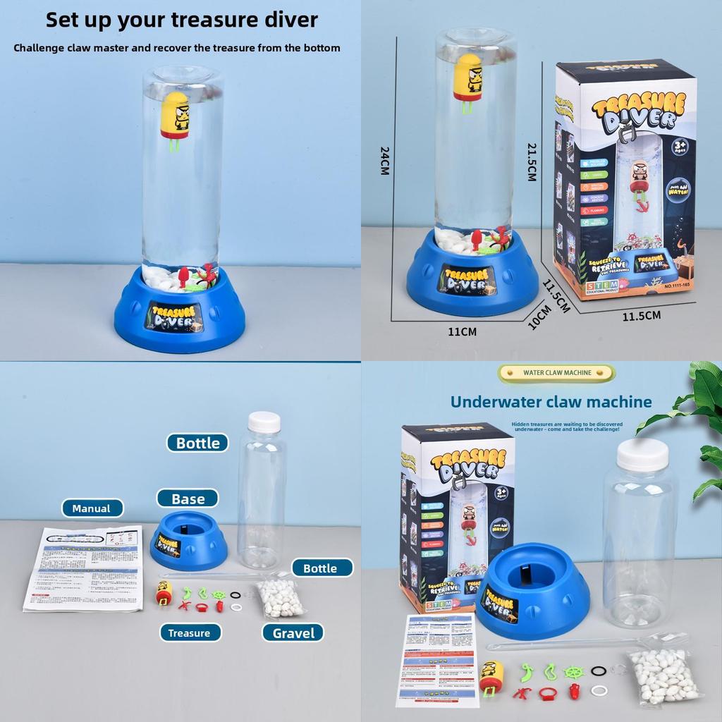 Underwater Claw Machine Toy With Plastic Material For Kids Logic Development And Parentchild Interaction