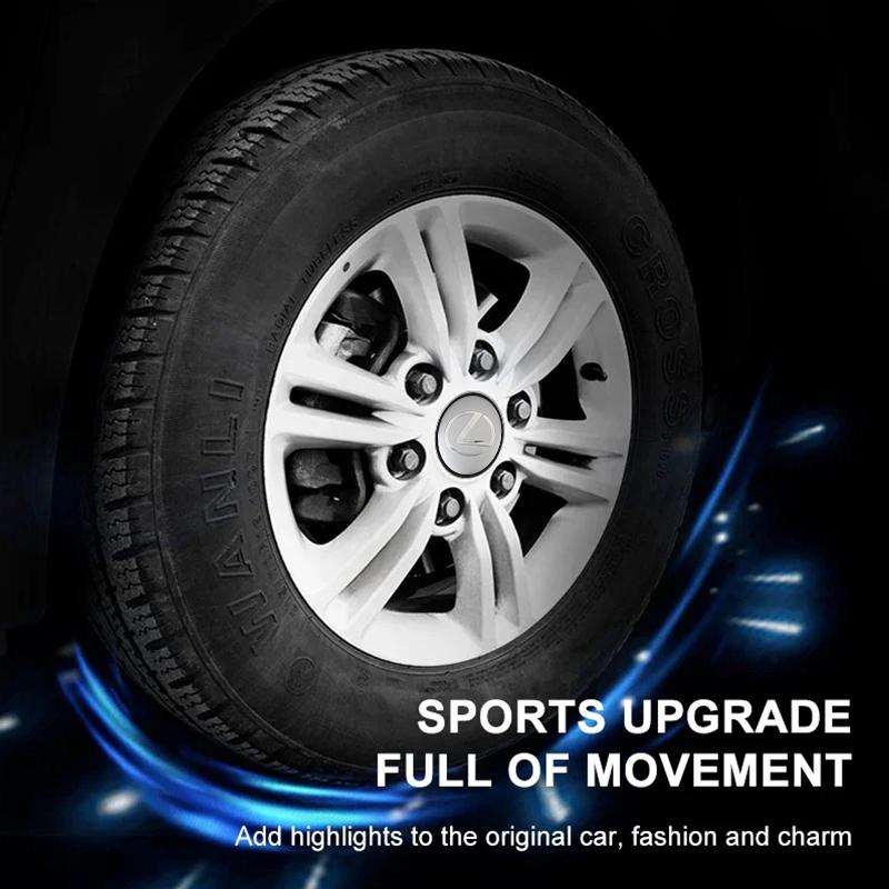 GEFF2 4pcs Car Badge Wheel Center Hub Cap Cover Accessories Auto Styling For Lexus CT ES GS NX IS250 RX350 IS200 LX570 UX250h CT200h