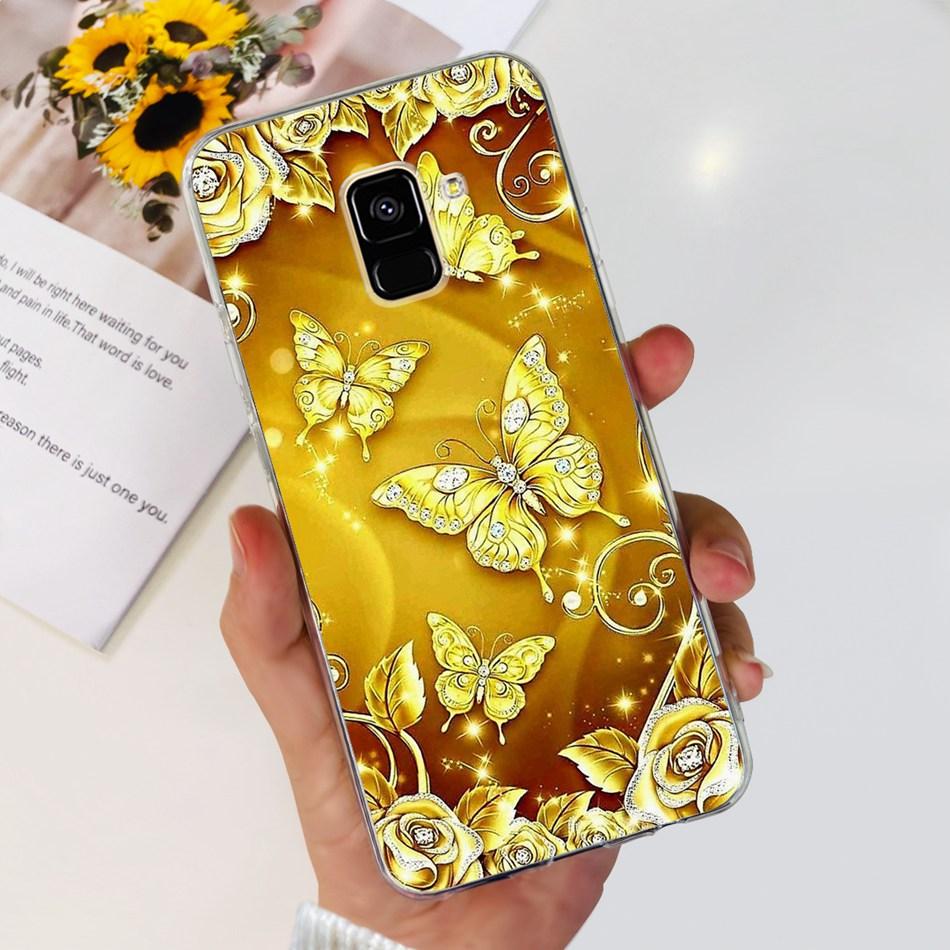 Для Samsung Galaxy A8 (2018) / A8+ (2018) Мягкий силиконовый TPU чехол SM-A730F A530F для Samsung A 8 A8 Plus, милые чехлы с мультяшными пандами