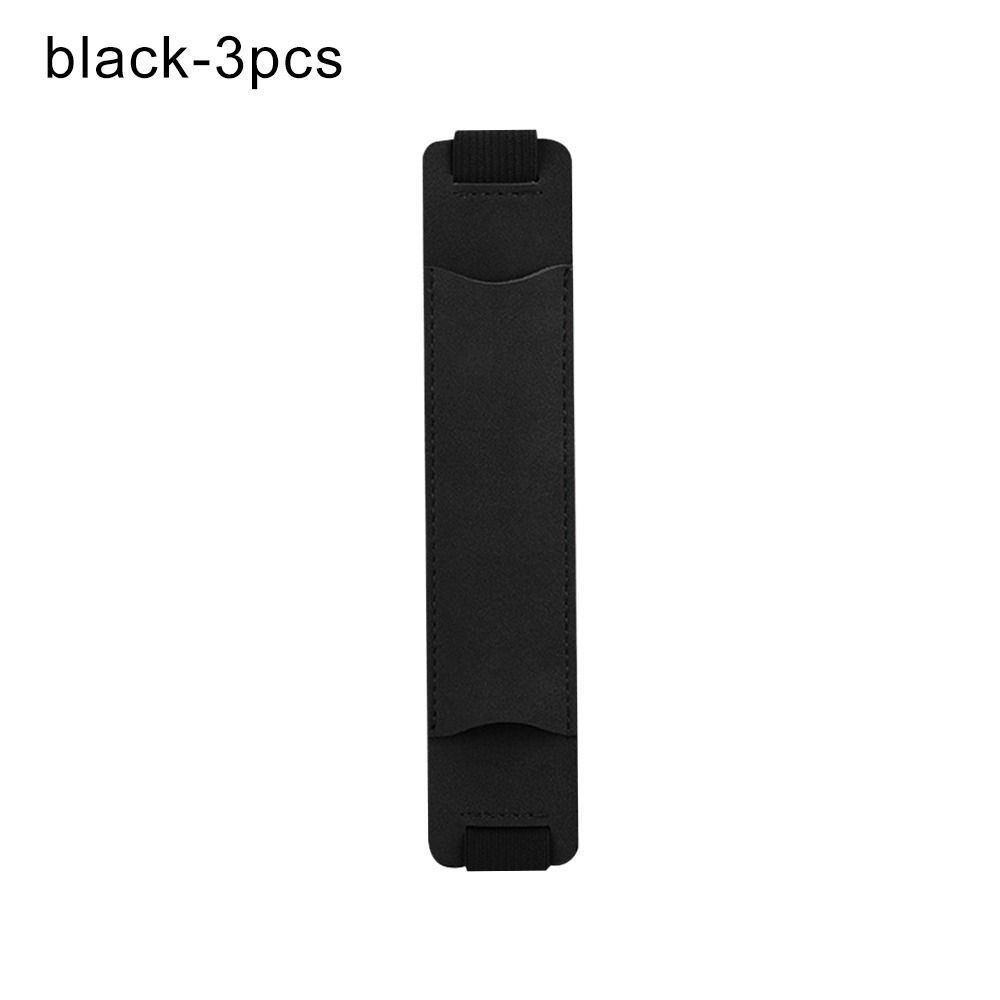 3pcs Hot Sale Pu Leather Elastic Buckle Pen Holder Pen Bag Pencil Case Pen Clip