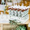 Wedding Cones Kraft Paper Cone Holder, Confetti Cones Box Tray for Wedding Party Ceremony, Table Centerpiece Decoration