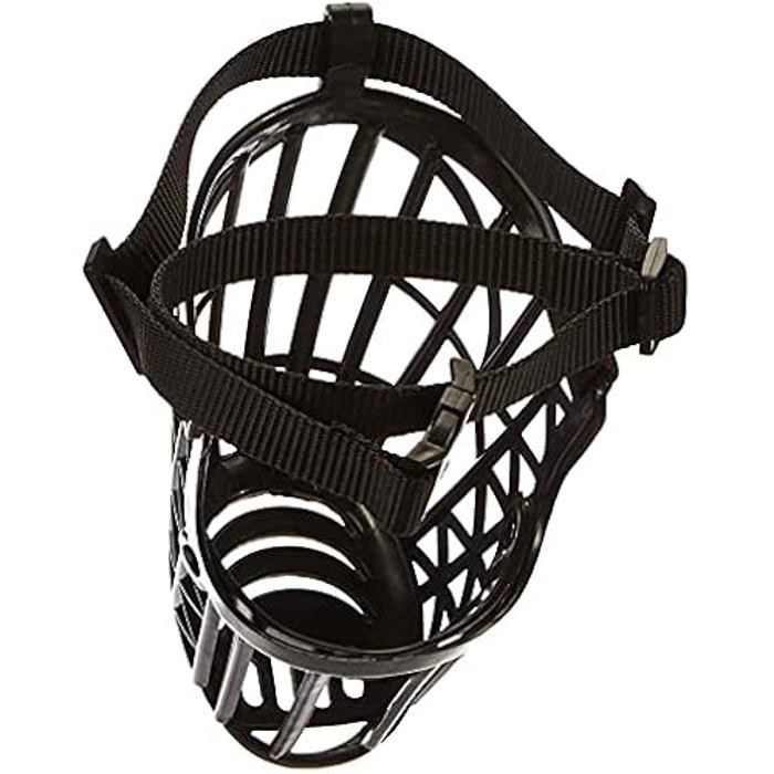 Muselière - TRIXIE - Taille L - Plastique/Nylon - Circonférence 26 cm - Noir