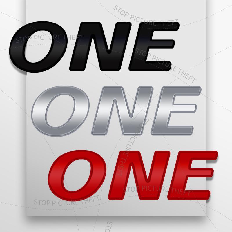 1Pcs 3D Metal ONE Logo Emblem Badge Car Rear Tail Bumper Trunk Sticker For Cooper S F61 R60 F60 R61 R50 R53 R56 R60 JCW