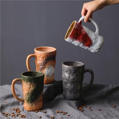 Керамическая чашка, обжиговая кружка, креативный офисный подарок, домашняя ретро кофейная чашка