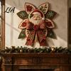 Handmade Fabric Decorations Christmas Quilt Bow DIY Sewing Kit, 3D Decorative Ornament, Pre-cut Quilting Projects for Beginners And Step-by-Step Guide