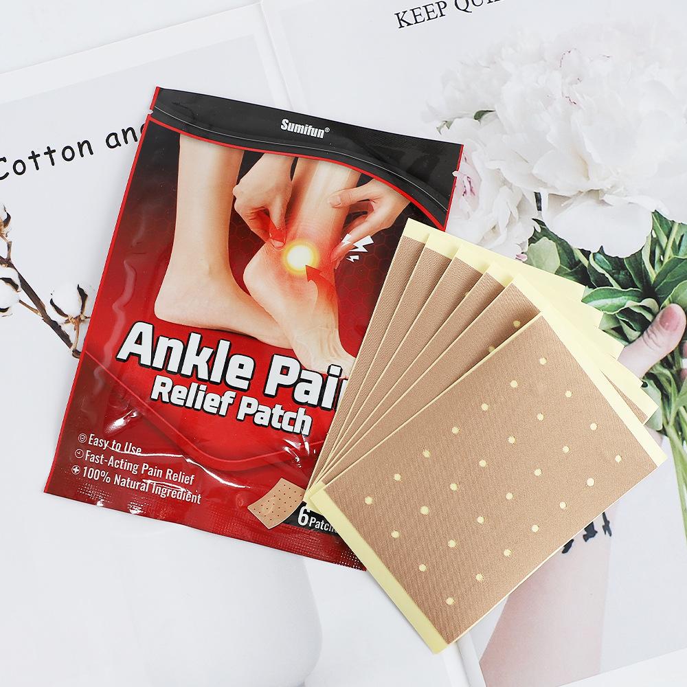 6 шт./пакет пластырь для снятия боли на пятке травяные наклейки для ахиллова сухожилия уход за ногами лечебные пластыри