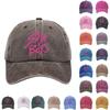 Бейсболка из стираного хлопка с принтом, состаренная, мягкий верх, джинсовая шляпа для мужчин, европейская и американская ретро-шляпа