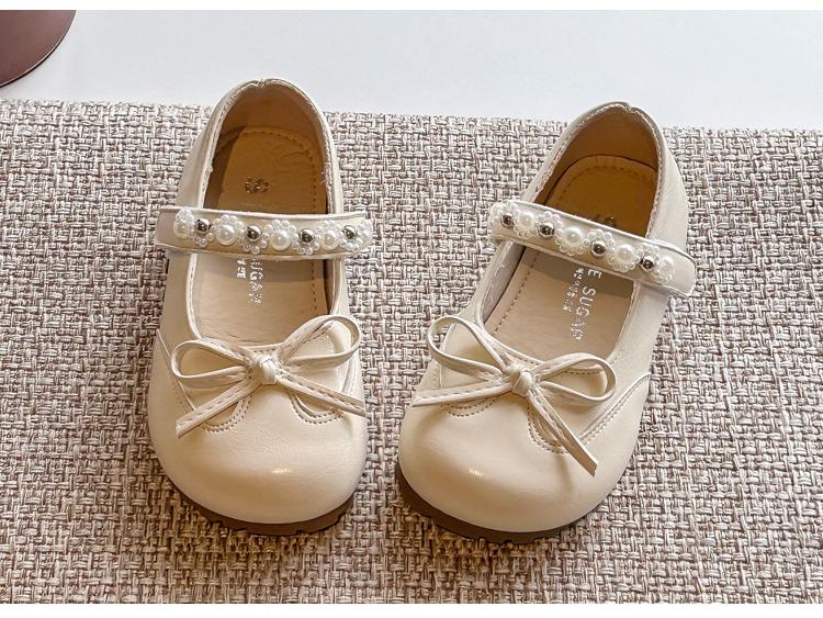 Весна 2026 Девочки Бант Принцесса Мягкая Подошва Кожаные Лоферы