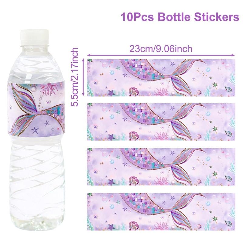 Одноразовая посуда в стиле русалки Декор для вечеринки по случаю дня рождения в стиле русалки Детский детский праздник для девочек Вечеринка под морем Свадебные принадлежности для вечеринок