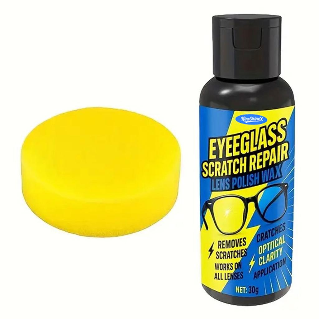 30g Scratch Remover for Eyeglasses Glasses Scratch Repair Agents Lens Cleaners Spray for Car Glass Glasses Watches Screens