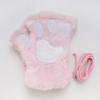 1 Pair Women Winter Gloves Half-finger Cat Paw Shape Thick Plush Elastic Warm Heat Retention Non-slip Windproof Wrist Protection Cycling Riding