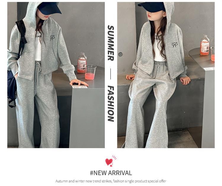 Модный повседневный комплект-двойка для девочек на весну и осень 2025 года: Модная детская одежда для девочек-подростков