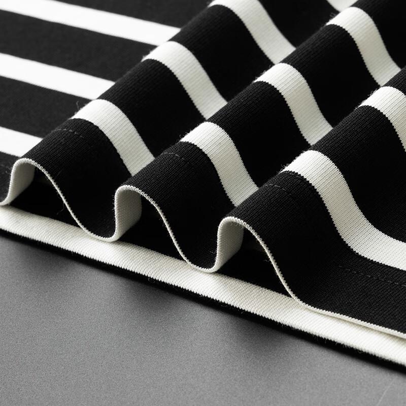 Dibenze Men's Plus Size Striped Loose Fit Short Sleeve Polo Shirt