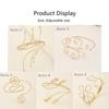 Popular Accessories Hollow Out Geometric Pattern Bracelet Leaf Butterfly Arm Chain