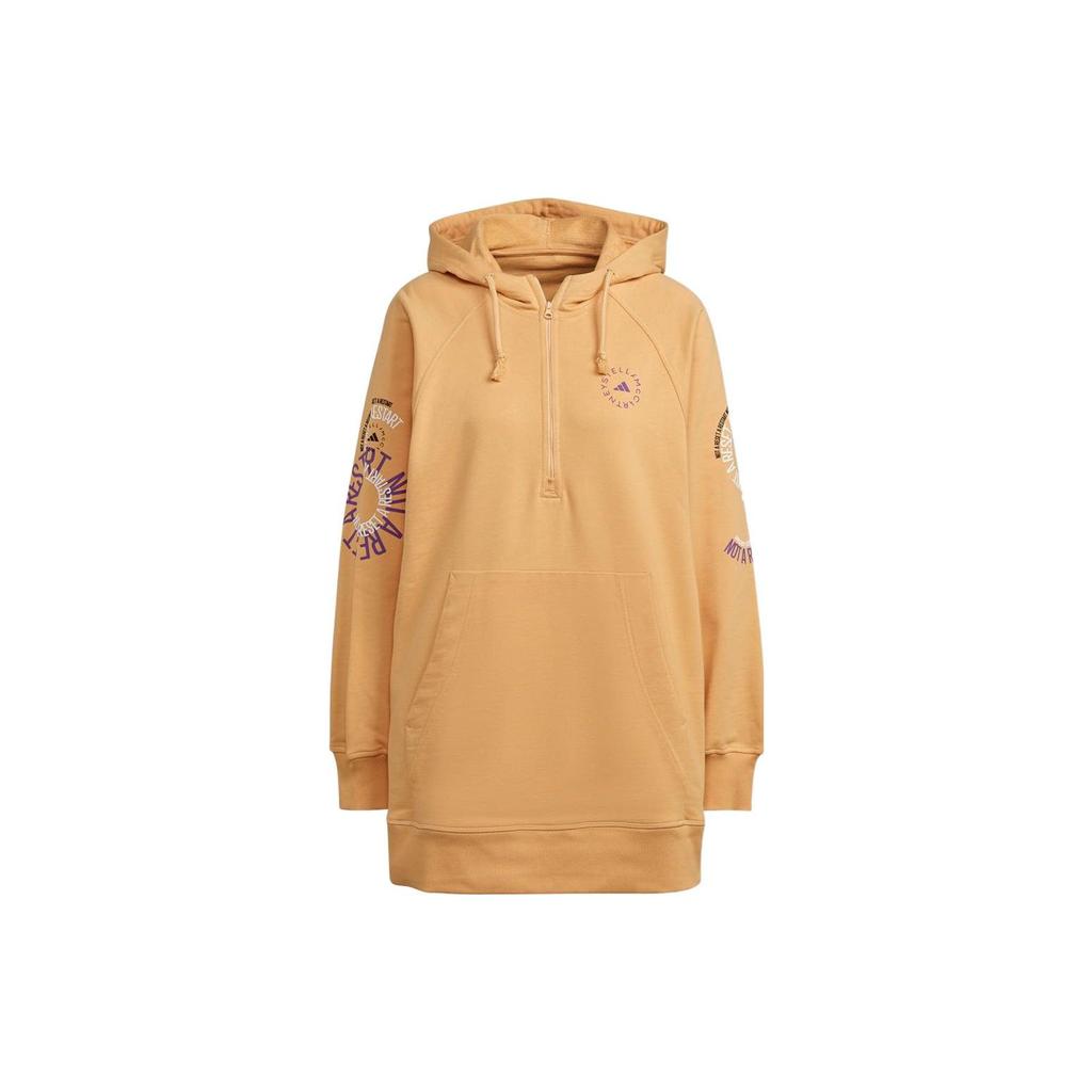 Adidas Stella McCartney Осень/Зима 2022 Толстовка с логотипом и шнурком Мужская толстовка цвета хаки IB5898