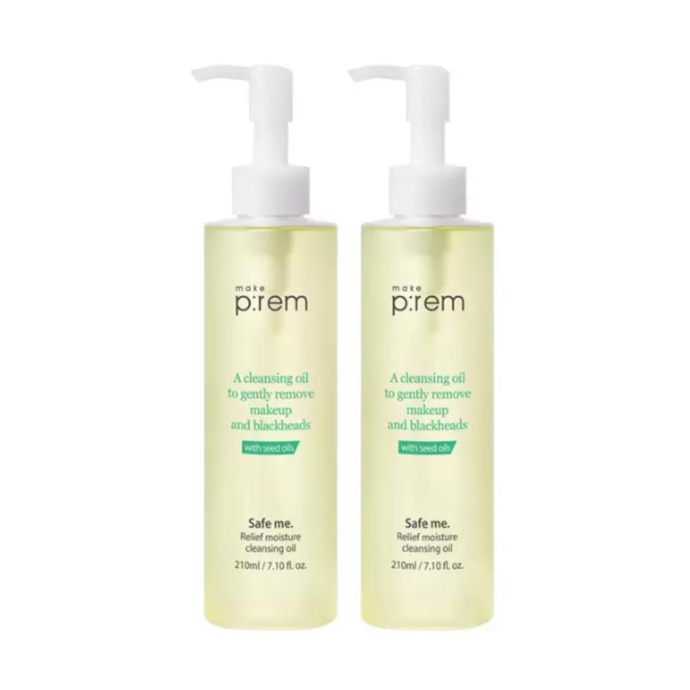 Make Prem Safe Me Relief Moisture Cleansing Oil Cleansing Oil, 210ml, 2 Units
