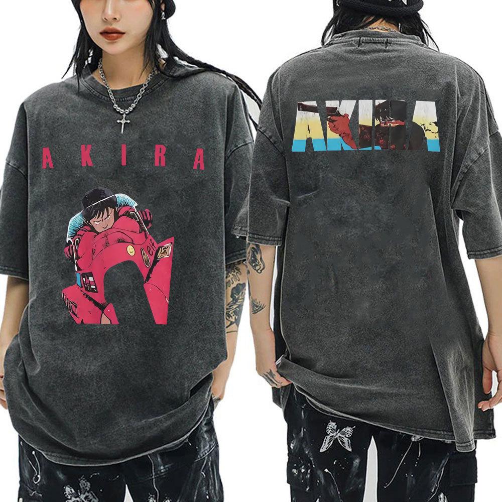 Anime Akira Vintage Washed T Shirt 90s Science Fiction Movie
