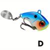 1Pcs Rotating Jig Metal VIB Spoon Spinner Fishing Lures Vibration Hard Bait For Bass Pike Winter Ice Fishing Tackle