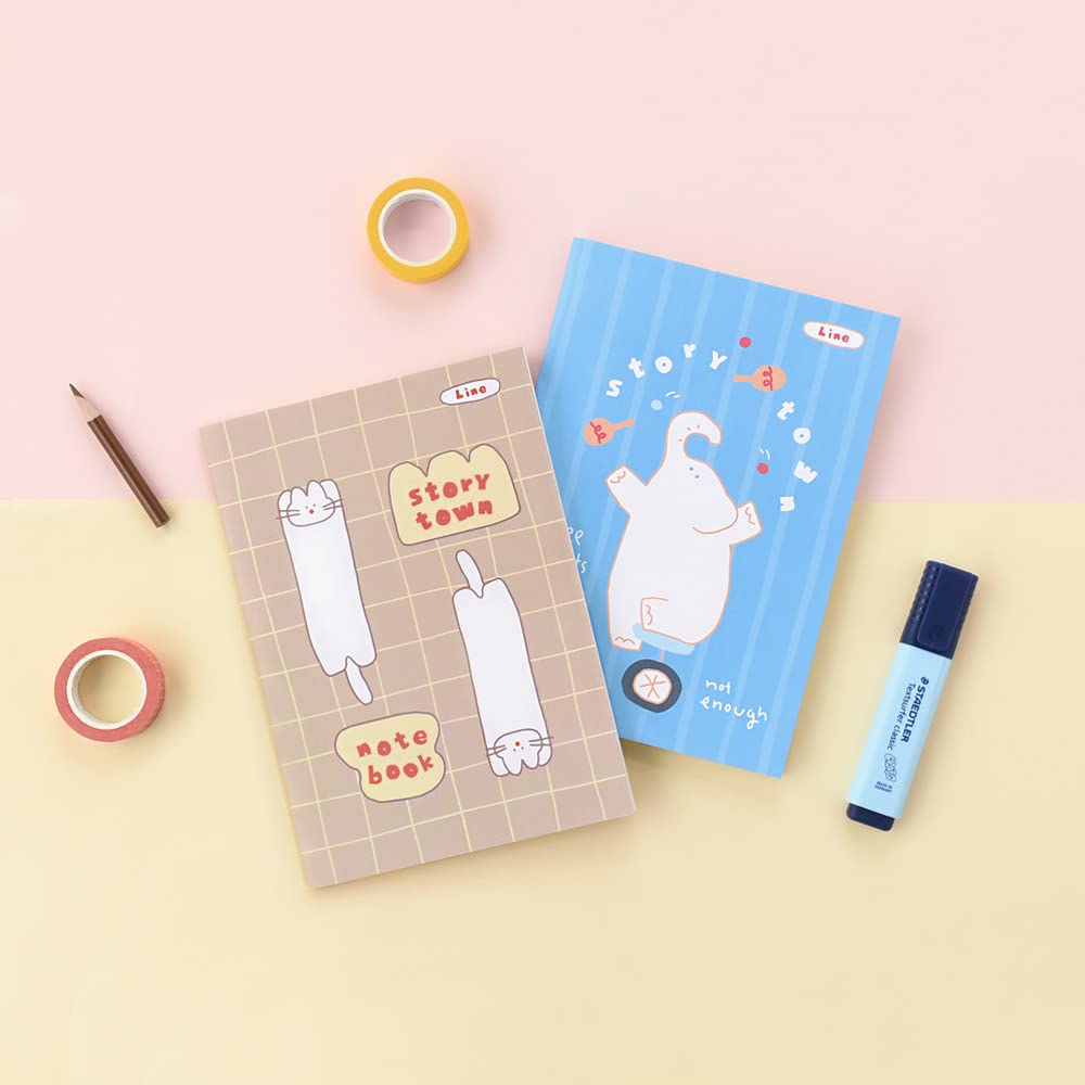 Monolike A5 Story Town Afternoon A 6 A5 Story town A 6P SET Line Campus тетрадь 48 страниц типы, Afternoon, - тетрадь, 148x210 мм,