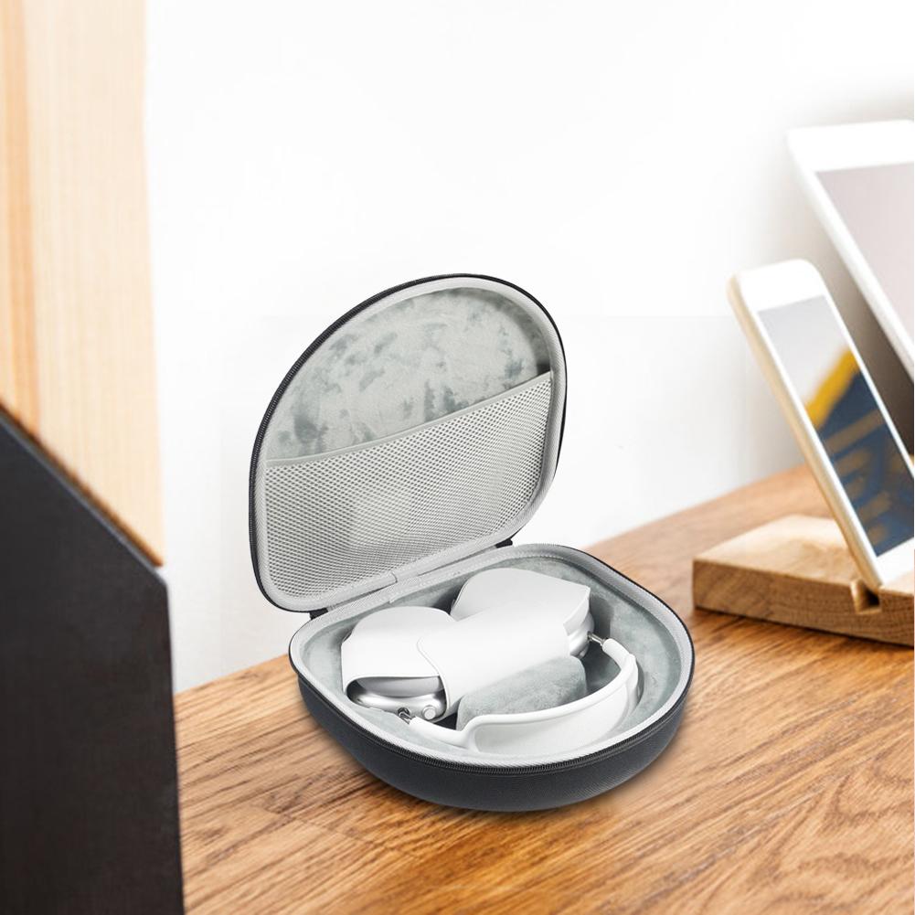 Дорожный чехол для наушников с сетчатым карманом, портативная сумка для хранения, противоударный EVA чехол для переноски наушников для гарнитуры Apple AirPods Max