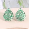 Роскошные серьги премиум-класса с натуральным изумрудом Замбии для женщин, юбилейные свадебные банкеты, изысканные украшения из стерлингового серебра 925 пробы