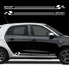 Водонепроницаемая боковая наклейка на дверь автомобиля, виниловая пленка-обертка для Smart 451 453 Fortwo Forfour, ПВХ наклейка для украшения автомобиля, аксессуары
