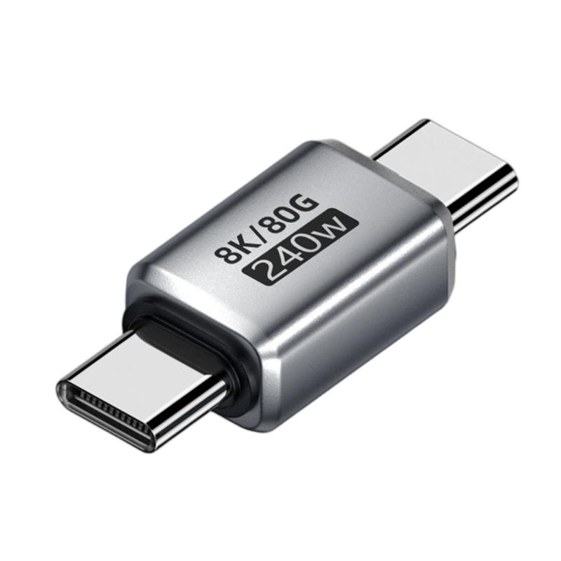 Алюминиевый адаптер USB4.0 для вывода видео 8K60Hz и совместимости с несколькими устройствами, мощность 240 Вт