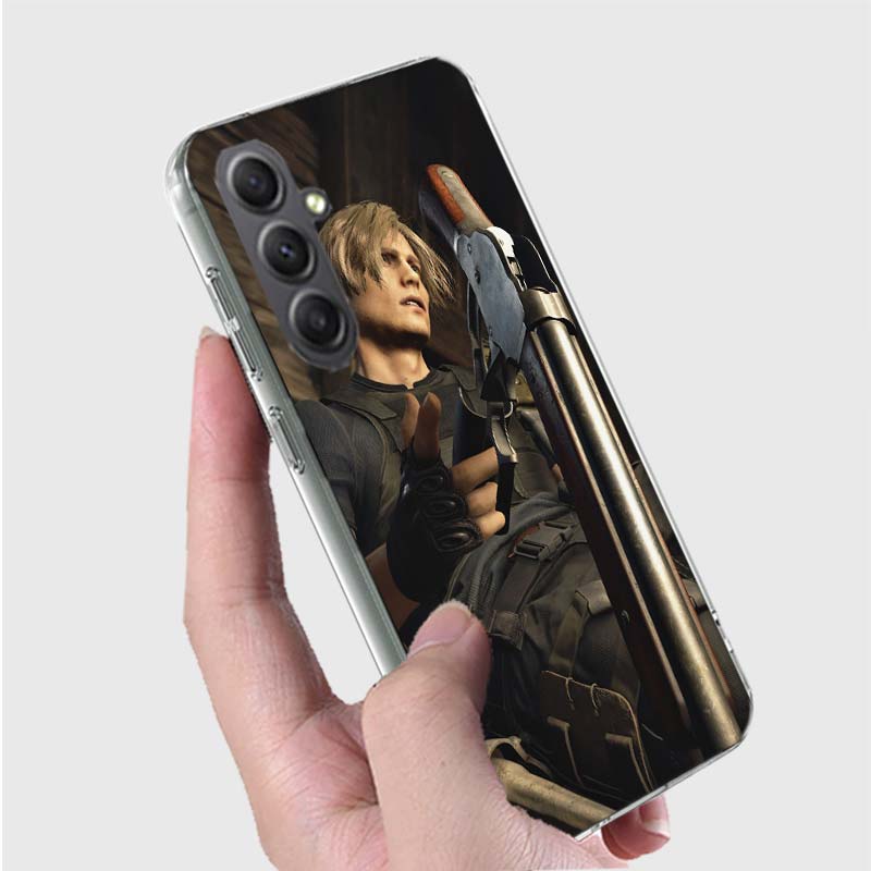 Леон Кеннеди Resident Evil 4 Телефон Для Samsung A15 A25 A35 A55 A71 A51 Galaxy S9 S8 S10E A41 A31 A11 M12 M32 M30S M51 M52 J8 J6