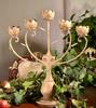 Golden Candelabra Candle Holder for 5 Candles in Glamour Chic Style