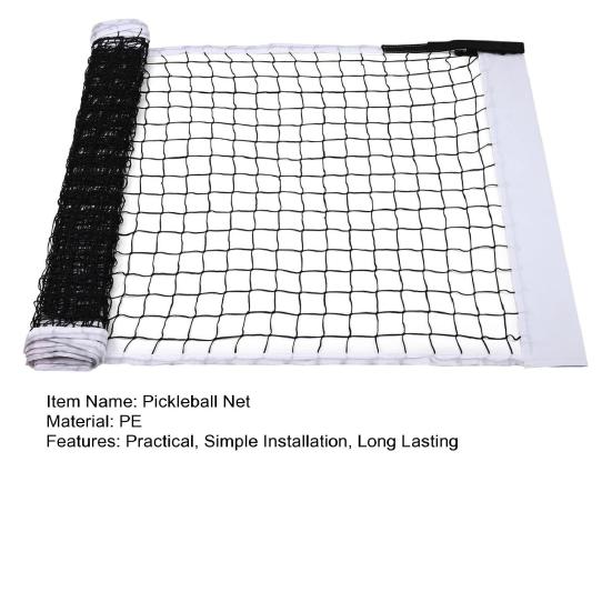 Ultra-Stable Pickleball Net Simple Installation Indoor/Outdoor Regulation Size Portable Pickleball Net Replacement