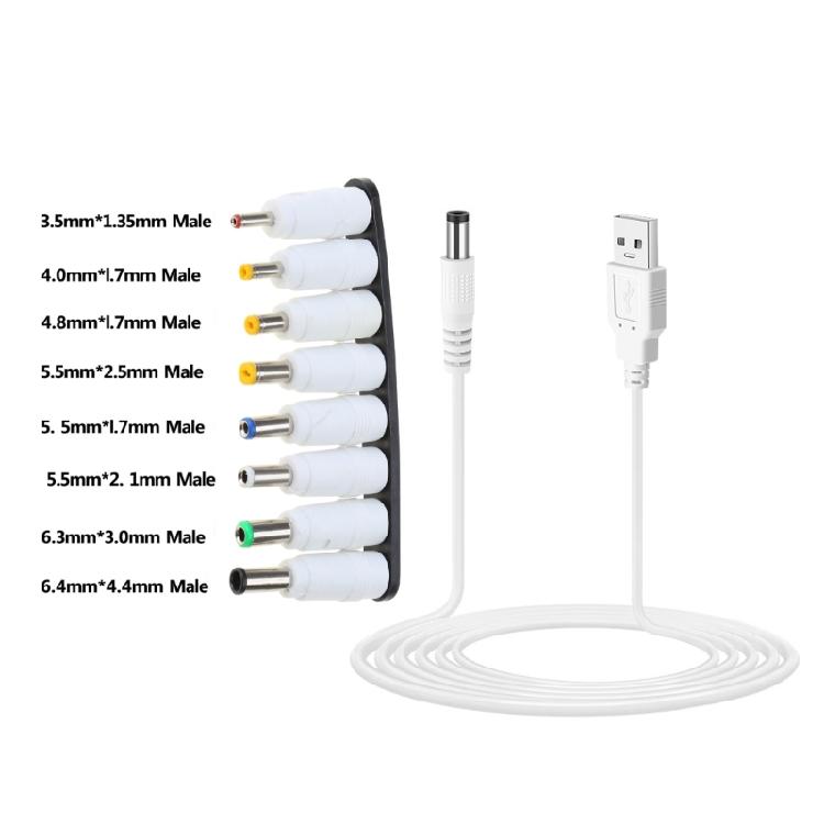 Гибкий USB-шнур питания DC5V с 8 сменными разъемами