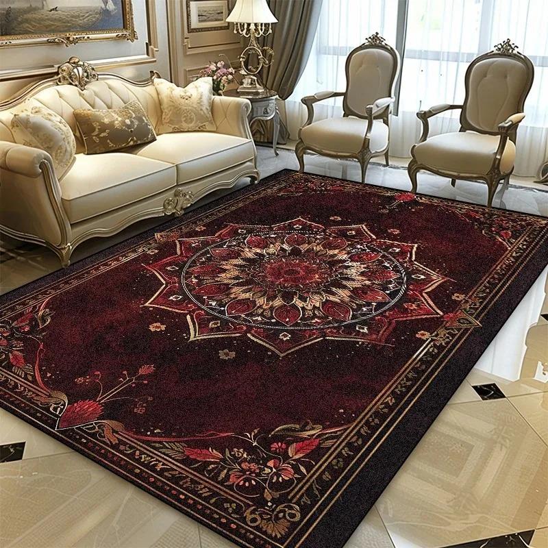 Персидский Черное Золото Роскошный Ковер для Гостиной Ковры Гостиная Маленькие Ковры для Спальни Комната Спальня и Офис Зона Дивана Нескользящий Декор