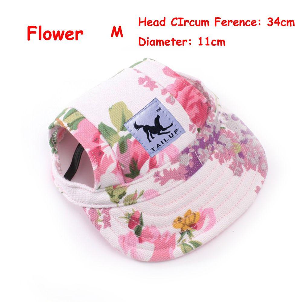 Adjustable Puppy Supply Summer TAILUP Dog Sun Hat Baseball Cap Cotton Canvas Pet