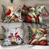 Новая наволочка для декоративной подушки Рождественское украшение для дома Рождественская наволочка с изображением снежинки Чехол для подушки на диван в гостиную