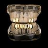 Hip Hop Style Teeth Grillz Set Shiny HipHop Grillz Set for Music Lovers Adjustable Teeth Caps Upper Lower