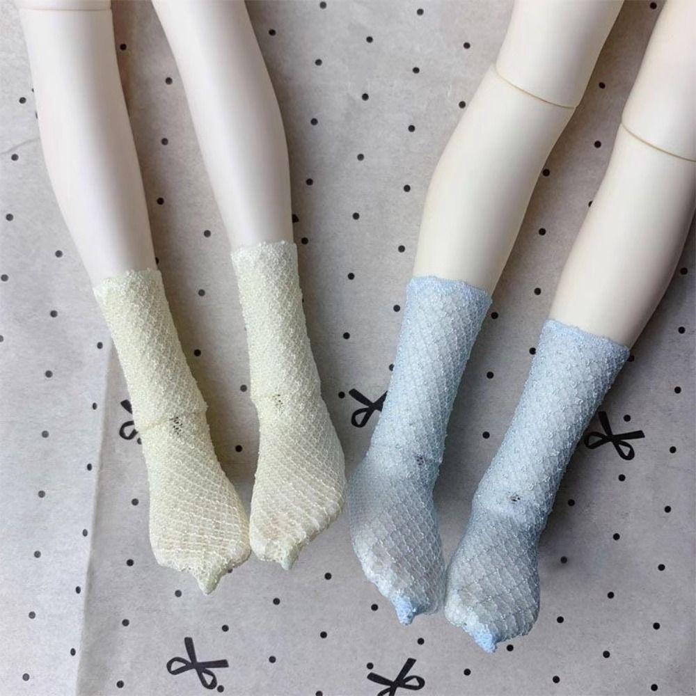 Модные носки, леггинсы, ручная работа, милые эластичные сетчатые носки, чулки для кукол с кружевом для куклы 1/4 BJD 45 см