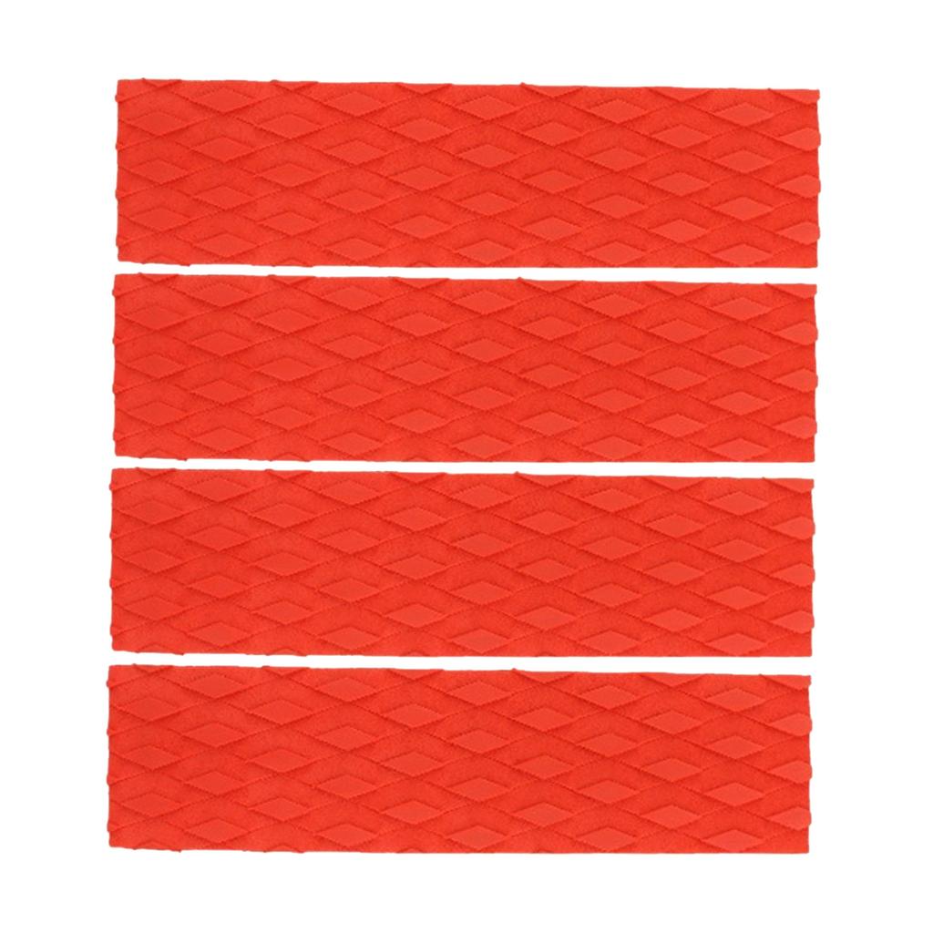 4 шт. Коврики для сцепления с доской для серфинга, Коврики для сцепления с декой доски для серфинга, Нескользящий коврик для деки, Замена, Аксессуар для серфинга