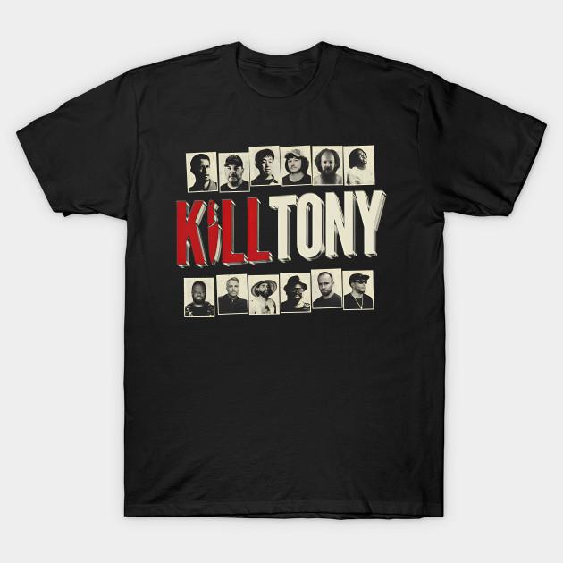 Азиатский размер Мужская черная футболка с принтом Kill Tony Merch Печать методом термопереноса без вырезания Хлопковая футболка
