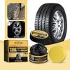 Car tire retreading paste tire cleaning, rust removal, polishing, brightening, waterproof and anti-fouling wheel retreading paste 50G + sponge