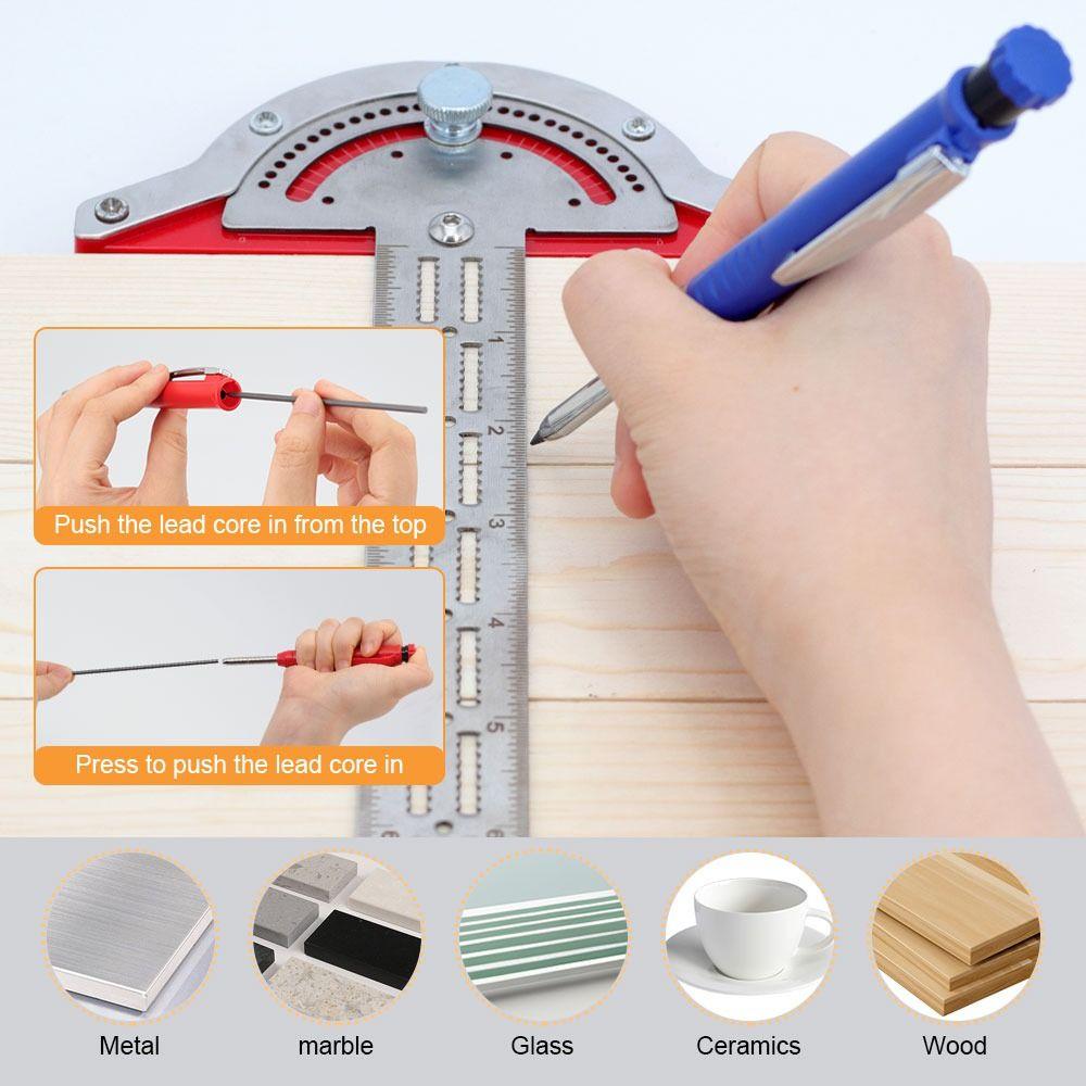 Набор столярных карандашей с длинным грифелем Набор карандашей для плотника Принадлежности для плотников и инженеров