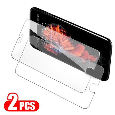 2 шт./лот закаленное стекло iPhone 14 11 12 13 Pro Max mini X XR XS Max 7 8 Plus 6 6S 5 5S SE 4 4S 5C Защитная пленка для экрана