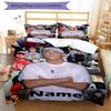 3pcs Custom Name Eminem Bedding Set Duvet Cover Closure Includes 1 Duvet Cover & 2 Pillowcases, Soft and Comfortable for All Seasons.