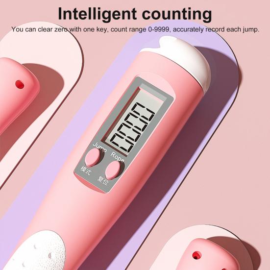 Регулируемая противоскользящая скакалка из ПВХ, портативная умная тренировочная скакалка для ежедневного использования