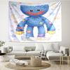 Custom Name Huggy Wuggy Print Tapestry, Backdrop, Easy Setup, Ideal for Bedroom, Office & Living Room, with Aesthetic Wall Hanging Decor.