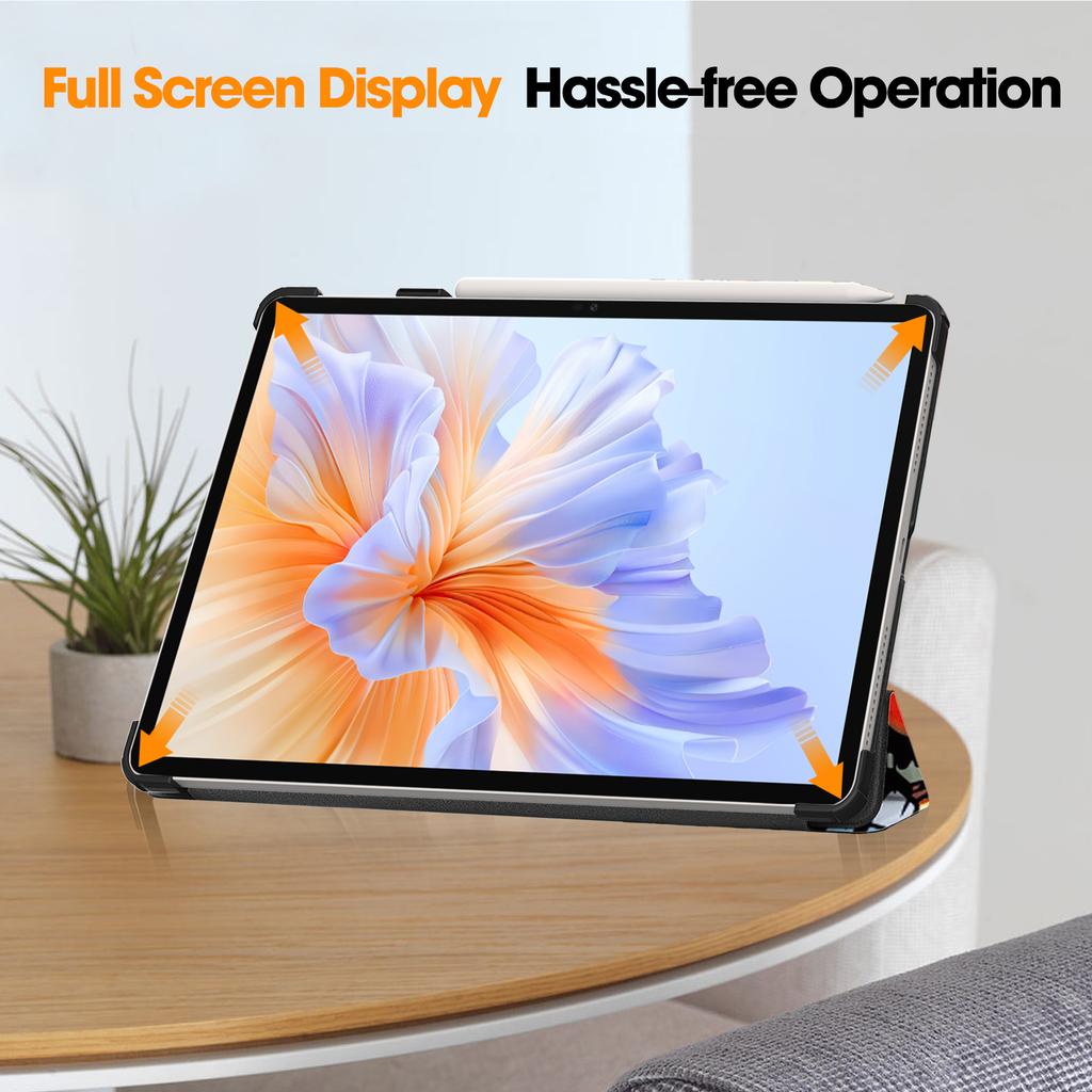 For Honor Pad V9 Case Pattern Print Leather Stand Tablet Cover