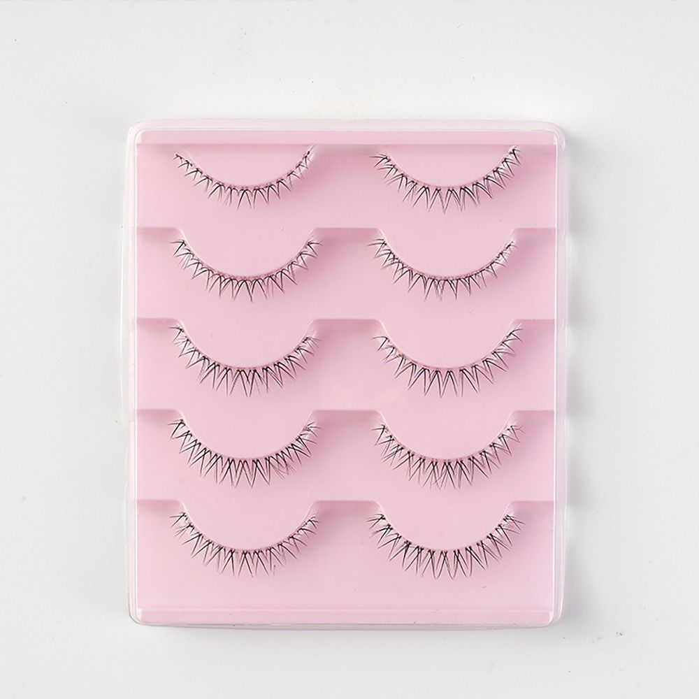 5pairs Transparent Stems Lower Eyelashes Whole Pair Eye Makup Tool Soft Eyelash Extension Beauty