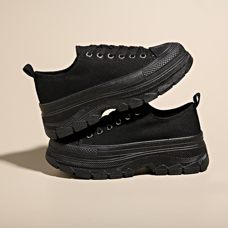 Холщовые туфли Женские Весенние Новые Дышащие Студенческие Кеды На Платформе Повседневная Обувь