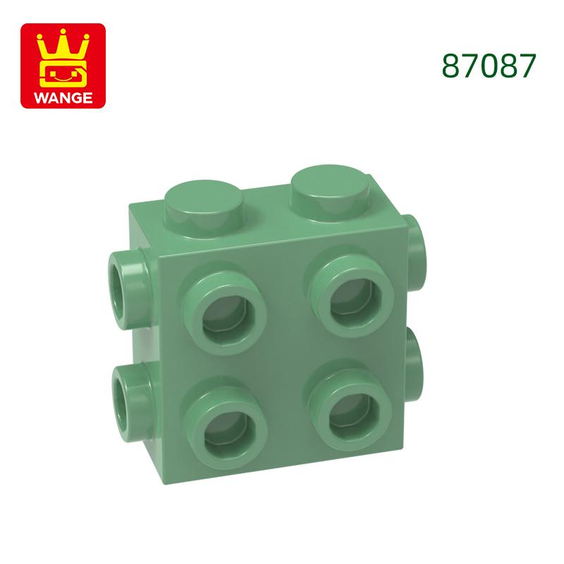 Non-Toxic 73Pcs/Lot 87087 4 Sides 4 Holes Building Blocks Moc Accessories Compatible With Bricks Diy Children Toy Gift