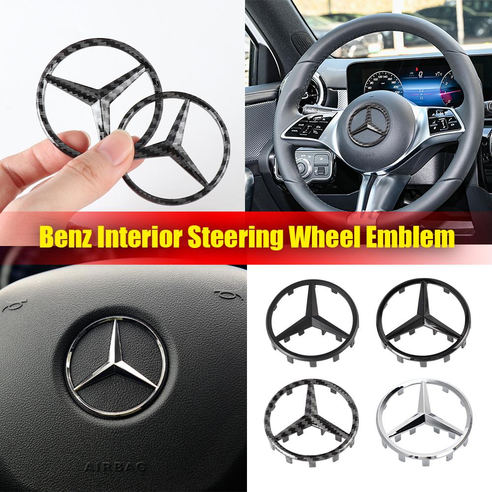 1 шт. 52/58 мм Наклейка-эмблема на центр рулевого колеса автомобиля для Mercedes Benz AMG W212 W213 W177 CLE GLA W222 GLC GLB W203 W210 W220
