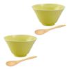 Aito Seisakusho Керамическая посуда Mino [Ciel] Чаша и ложка Пара для одной гостиной Две гостиной Желтый Можно мыть в посудомоечной машине Микроволновая печь Сделано в Японии 567-511